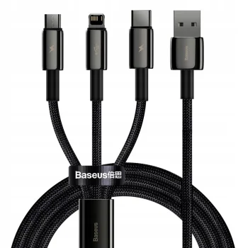 Baseus Kabel USB-C Lightning micro USB 3,5A 1,5m