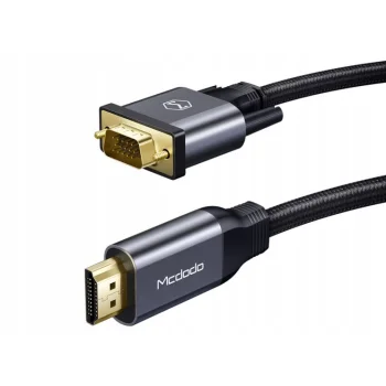 McDodo Kabel przewód Adapter HDMI do VGA 1080p 2m