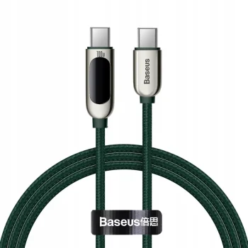 Baseus Kabel przewód USB-C PD miernik mocy 100W 5A