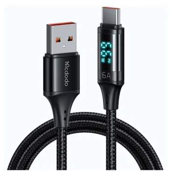 McDodo Kabel przewód USB-C QC pomiar 66W 6A 1,2m