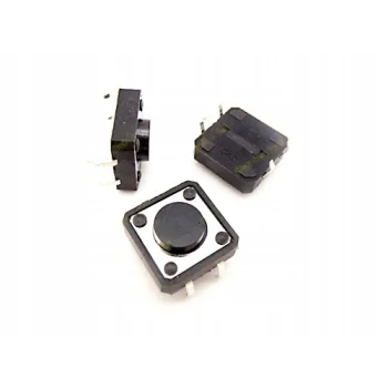 (R14-B Zest) 5 x Mikro przełącznik tact switch / przycisk 12x12x7.3 mm - Niski - okrągły
