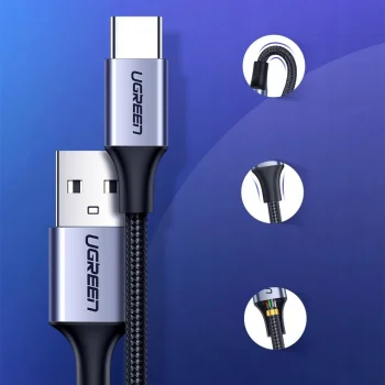 UGREEN kabel USB-C Typ-C QC 3.0 3A - krótki 25cm