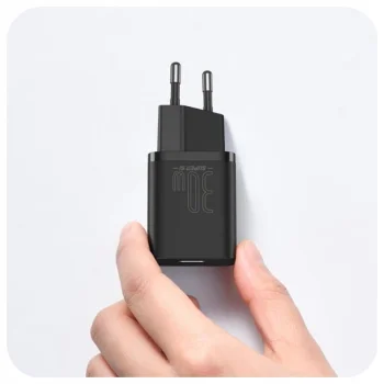 Baseus Mini Ładowarka sieciowa Si USB-C PD QC 30W