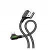 Mcdodo Kabel kątowy iPhone USB Lightning LED 2A 3m