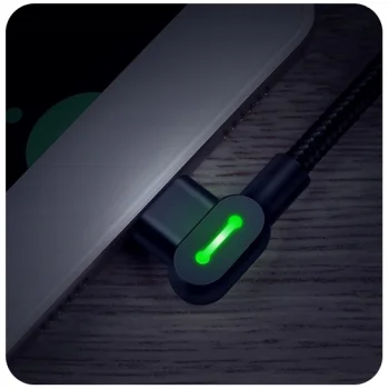 Mcdodo Kabel kątowy iPhone USB Lightning LED 2A 3m