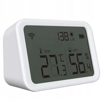 Bezprzewodowy czujnik temperatury i wilgotności z wyświetlaczem LCD - ZigBee TUYA