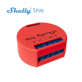 Shelly 1 PM - Przekaźnik WiFi z POMIAREM prądu