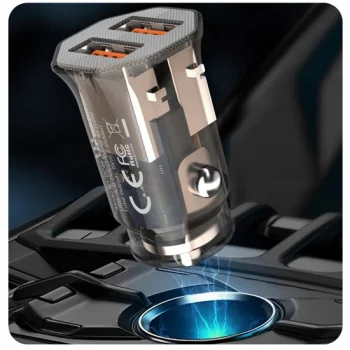 XO Ładowarka samochodowa 2x USB 2,4A 12W + Kabel
