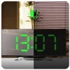 Lustrzany zegar elektroniczny budzik lustro LED