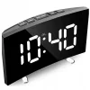 Lustrzany zegar elektroniczny budzik lustro LED