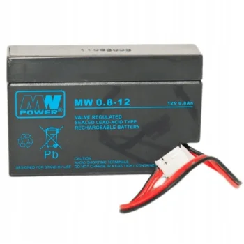 MW Power Akumulator bateria alarmu AGM 12V 0,8 Ah