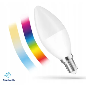 Żarówka Bluetooth Mesh LED E14 świeczka RGB CT BLE