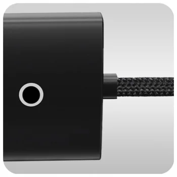 Szybki HUB Adapter USB 3.0 Rozdzielacz na 4 porty USB - 25cm Czarny 5Gbps