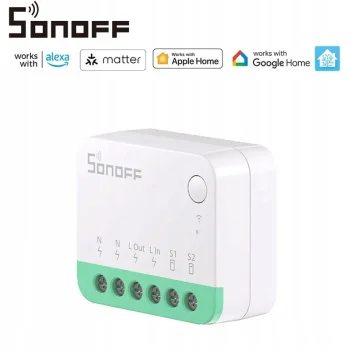 Sonoff MINIR4M Matter - Sterownik WiFi 10A 230V eWeLink HomeKit SmartThings