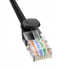 Kabel sieciowy Internetowy Baseus Ethernet RJ45 CAT5 1Gbps, 1m czarny