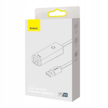 Baseus Adapter sieciowy USB - karta sieciowa LAN RJ45 1000Mbps 5V