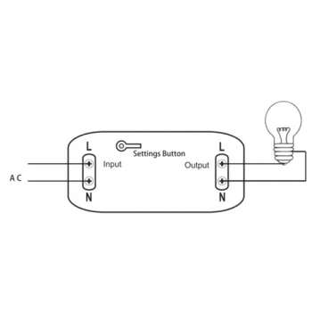 Mini sterownik przekaźnik 10A 230V WiFi + RF433 - TUYA Smart Life