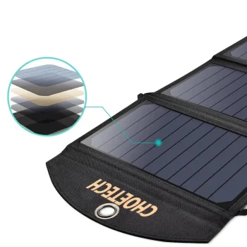Choetech Ładowarka słoneczna Solarna 2x USB 19W