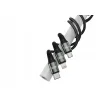 JELLICO Kabel Uniwersalny 3w1 USB do USB-C MicroUSB Lightning 1,2m Oplot 3A