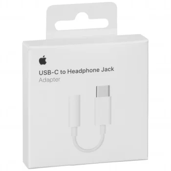 Oryginalny Adapter Przejściówka Apple USB-C do Jack 3.5mm Audio MU7E2ZM/A