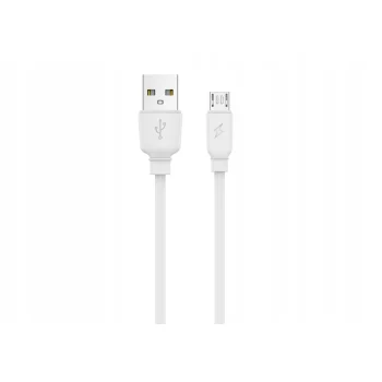 JELLICO - Kabel Micro USB do ładowarki i przesyłania danych 3.1A - Biały 1m