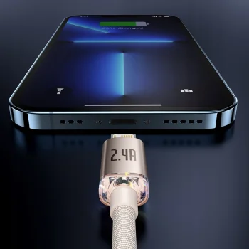 Baseus Kabel przewód USB - Lightning 1,2m 2,4A