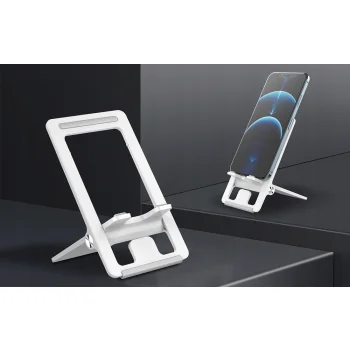 LDNIO - Składana Podstawka stojak uchwyt na telefon ABS - Biały