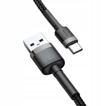 BASEUS Mocny Szybki Kable USB-C 1m - Wzmocniony Oplot USB do Typ-C QC 3.0