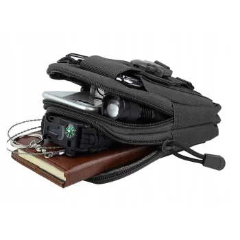 Pas Taktyczny Militarny z Saszetką Torbą Biodrówką Klamra QUICK Relase 24kN