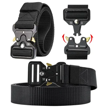 Pas Taktyczny Militarny z Saszetką Torbą Biodrówką Klamra QUICK Relase 24kN