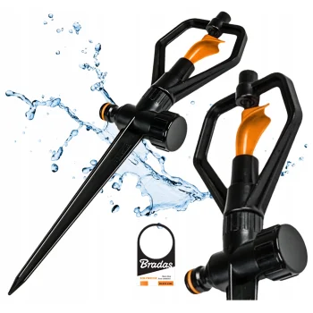 4 x Obrotowy Zraszacz Ogrodowy Wbijany Motyl 360 stopni do Trawnika Bradas