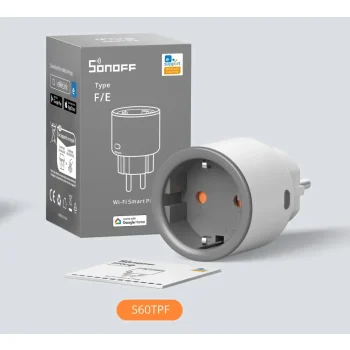 Sonoff S60 Gniazdko WiFi z Pomiarem Prądu 4000W Watomierz Licznik nowe S26