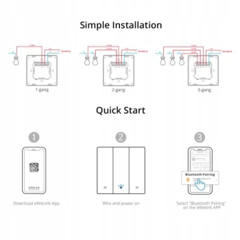 Sonoff 2-Kanałowy Sterownik światła - WiFi M5-86