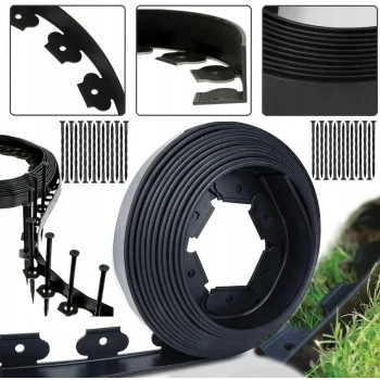 Obrzeże Trawnikowe 10m 6cm + 30 kotw - Obrzeże Ogrodowe 60mm Border