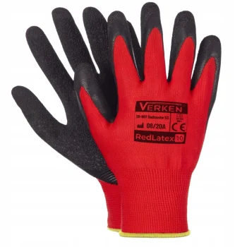 Rękawiczki Ochronne Robocze Ogrodowe Powlekane 10 XL 1 para REDLATEX