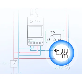 Licznik Energii Prądu WiFi 100A z Anteną Sonoff POWCT + Stycznik Beznapięciowy eWeLink