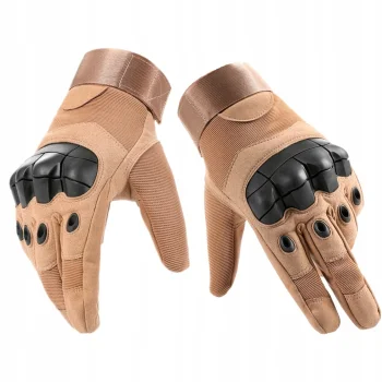 RĘKAWICE TAKTYCZNE BOJOWE SURVIVAL NA MOTOR ROBOCZE L Brązowe