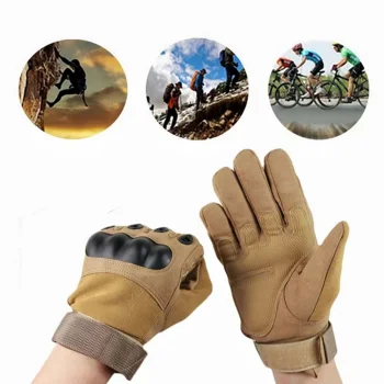 RĘKAWICE TAKTYCZNE BOJOWE SURVIVAL NA MOTOR ROBOCZE L Brązowe