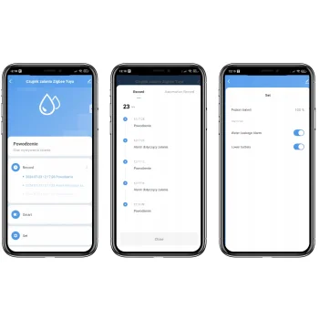 Czujnik Zalania ZigBee TUYA Smart Life Sensor wycieku wody ZB IP66 Slim