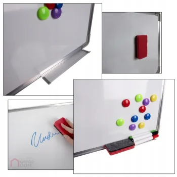 Tablica Magnetyczna Suchościeralna Biała Mała 60x40 Dla Dzieci Prezentacji