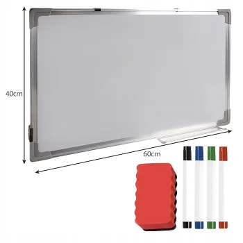 Tablica Magnetyczna Suchościeralna Biała Mała 60x40 Dla Dzieci Prezentacji