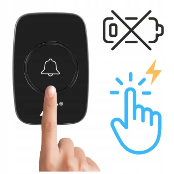 Bezprzewodowy Dzwonek Do Drzwi Furtki Radiowy 200-300m 110db 60 melodii