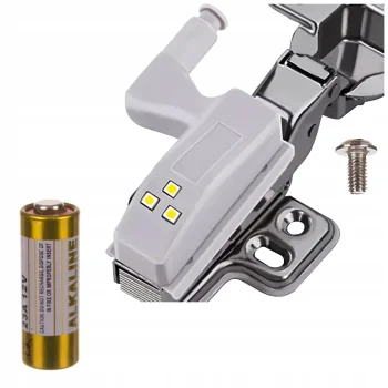 Oświetlenie Lampka LED do szafli półki na Zawias - 3 diody LED Automatyczna