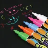 Markery Pisaki kredowe Suchościeralne Zmywalne do tablic szkła 8 Kolorów Dwustronne