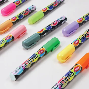 Markery Pisaki kredowe Suchościeralne Zmywalne do tablic szkła 8 Kolorów Dwustronne