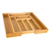 Organizer Do Szuflady Na Sztućce Kosmetyki Biżuterię BAMBUSOWY Regulowany