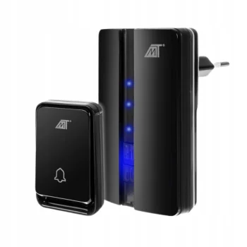 Bezprzewodowy Dzwonek Do Drzwi Furtki Kinetyczny Bezbateryjny Radiowy IP44