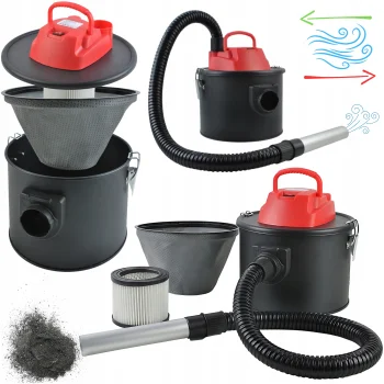 Odkurzacz Do Popiołu Kominka Pieca Filtr + Separator Funkcja Dmuchawy 10l