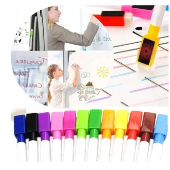 Tablica Magnetyczna Suchościeralna 90x60 Biała Dla Dzieci Do Prezentacji Biura Szkołu - Zestaw XXL 16