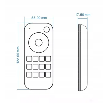 Pilot RGBW do kontrolera LED RGB+CCT 1 strefa - Pilot RGBW SD